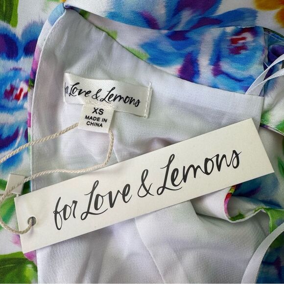 NEW For Love and Lemons Lucy Mini Dress Floral Size XS - Picture 8 of 10